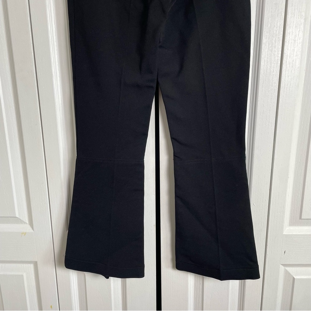 Vintage Flare Ski Snow Pants Womens 8 Black Made in USA Nylon Wool blend Stirrup - Picture 8 of 15